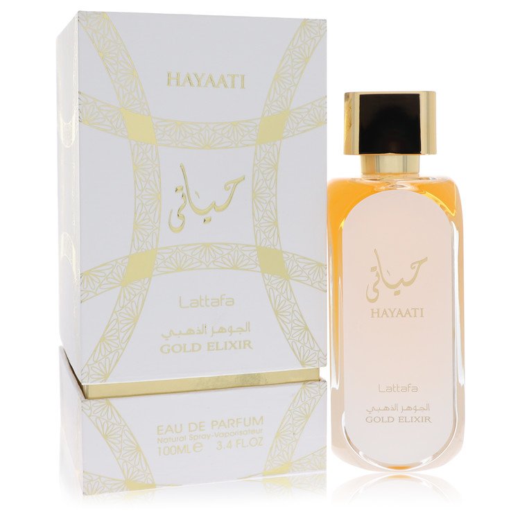 Lattafa Hayaati Gold Elixir Perfume 3.4 Oz